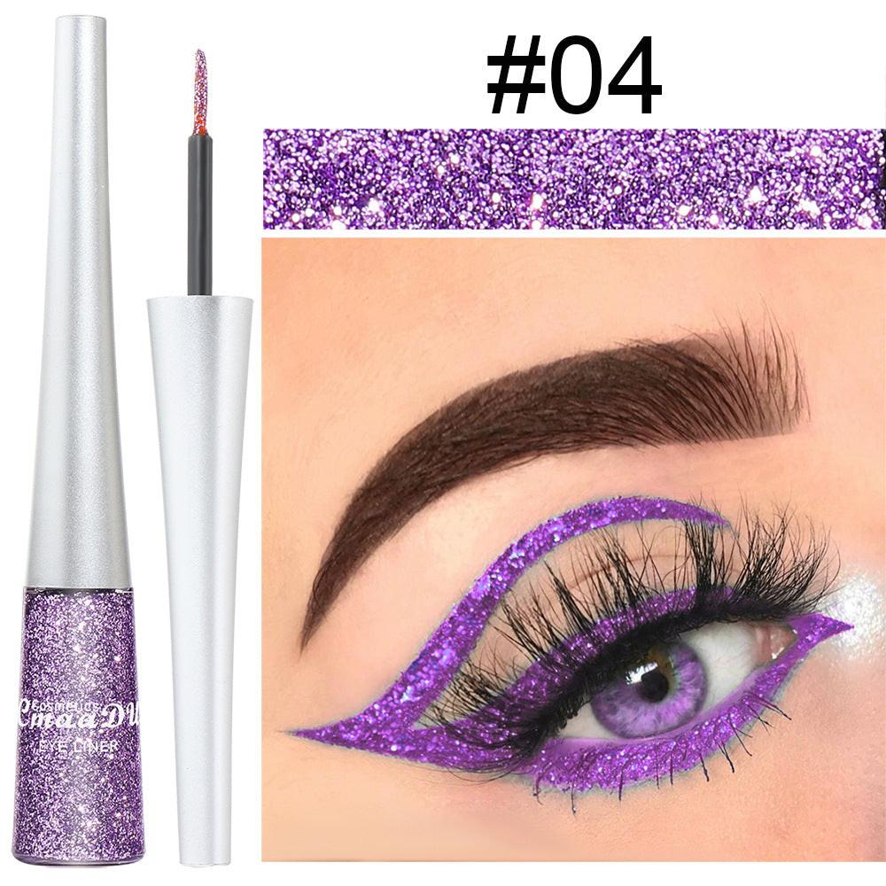 16 Colors Glittery Powder Sequin Burst Eyeliner.