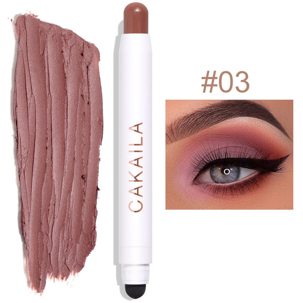 Double-headed Monochrome Pearlescent Eye Shadow Stick.