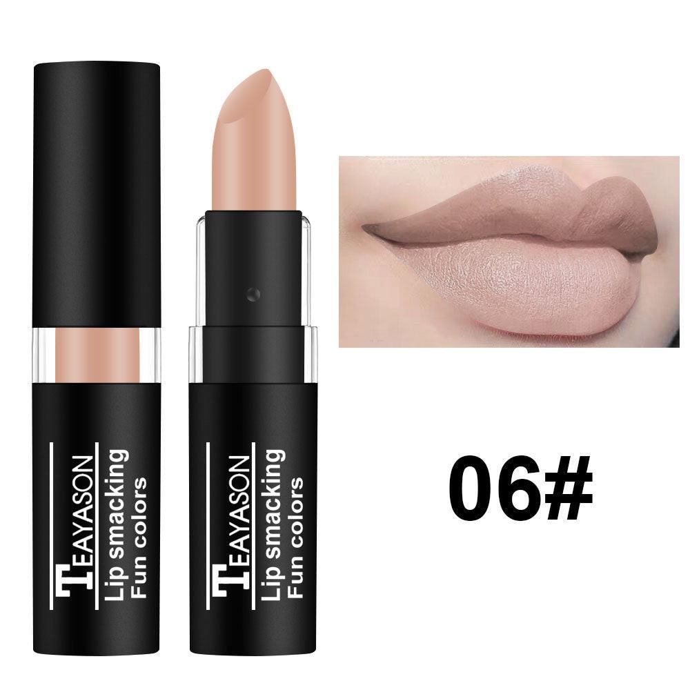 Dark Lipstick White Nude Color Vampire Halloween Creative Makeup Retro.