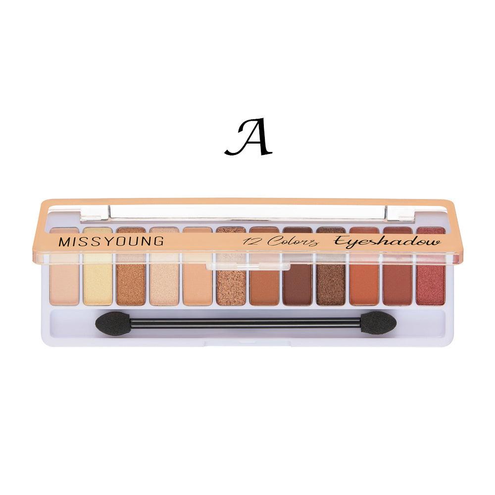 Non-Smudge Matte Pearlescent Eyeshadow Palette.