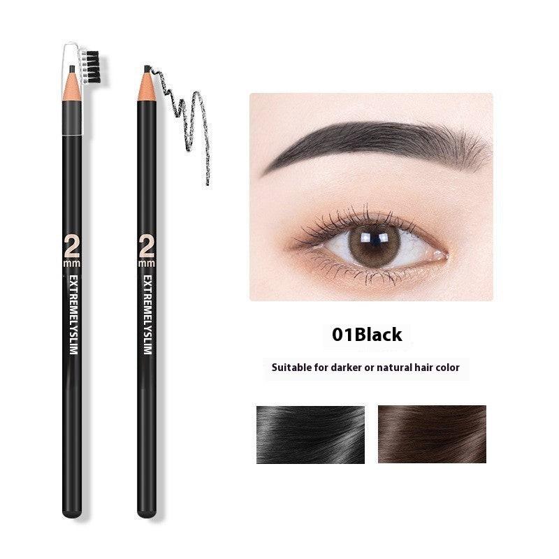 Line Drawing Waterproof Sweat-proof Non-fading Brushed Natural Eyebrow Pencil.