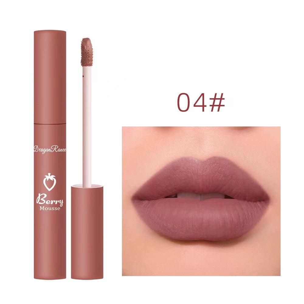 3 Strawberry Set Box Velvet Mist Matte Lip Glaze Lipstick.