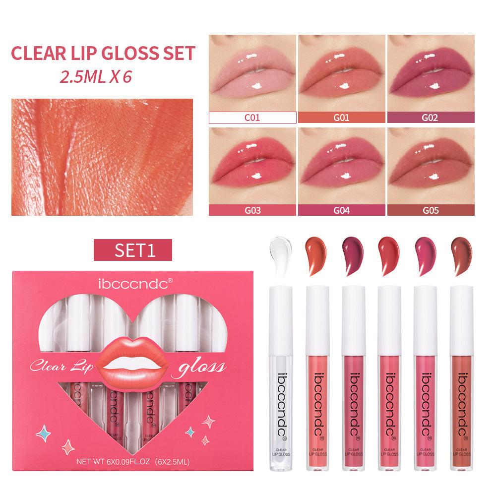 Transparent Lip Gloss Suit Liquid Lipstick.