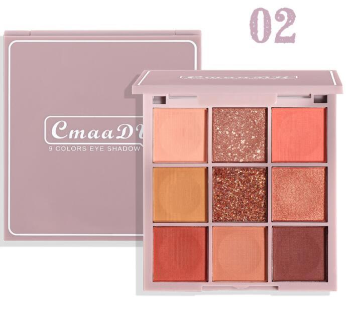 9-color Keyboard Fingertip Eyeshadow Palette.