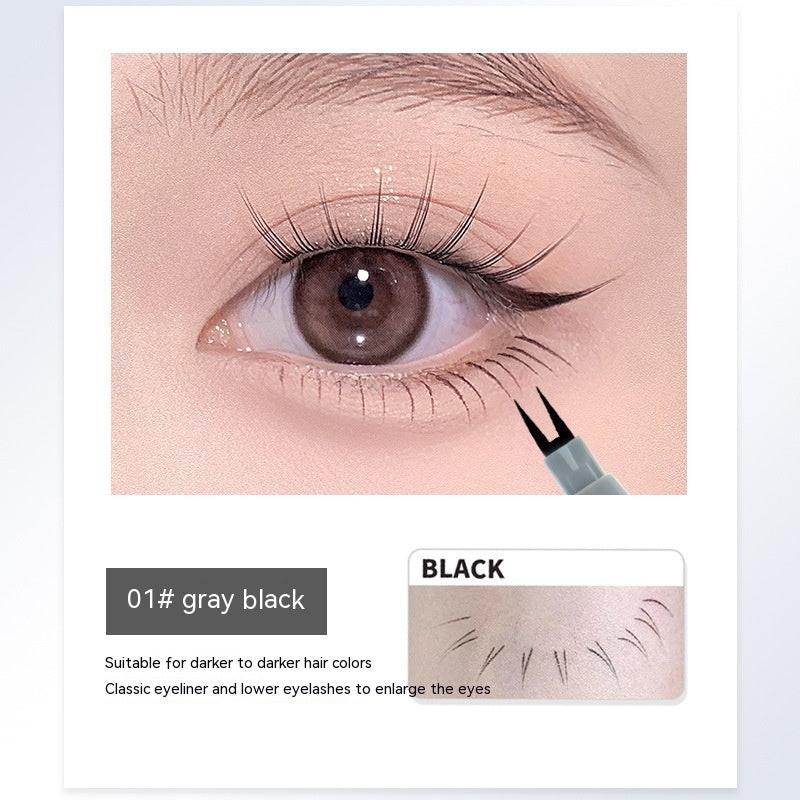 Eyelash Two-claw Eyeliner Eyebrow Pencil Two Claw Eyeliner 2-claw Pen Fork Lower Eyelash Eyeliner.