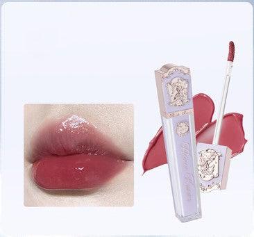 Flower Know Crystal Jelly Lip Glaze Mirror Moisturizing Lipstick.