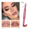 Double-headed Matte No Stain On Cup Lipstick Lip Liner.