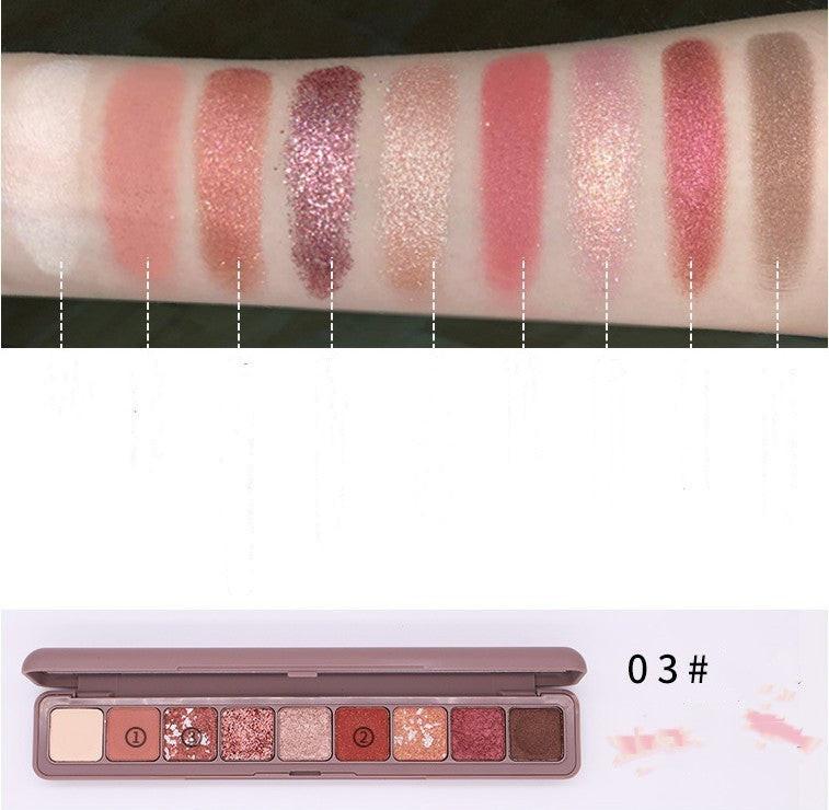 Keyboard Fingertip Nine Color Eye Shadow Disk.