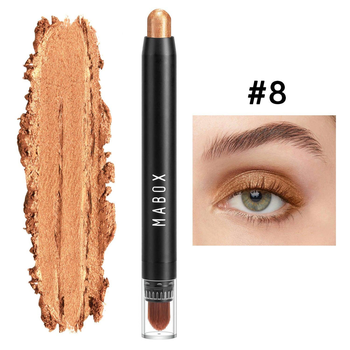 MABOX Waterproof Eye Shadow Stick Eye Makeup Color Pearlescent Pen.