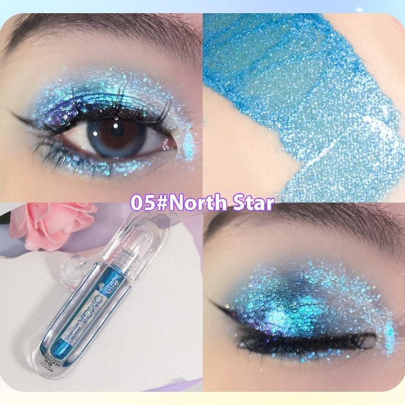 Chameleon Rhinestone Liquid Eye Shadow Multicolor Series Pearlescent Thin And Glittering Highlight.