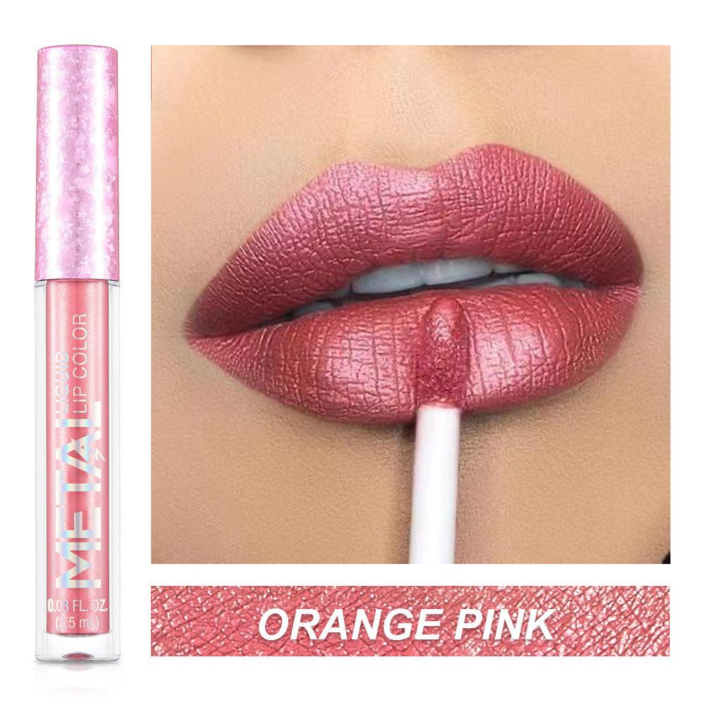 Metal Lip Gloss Waterproof Lipstick.