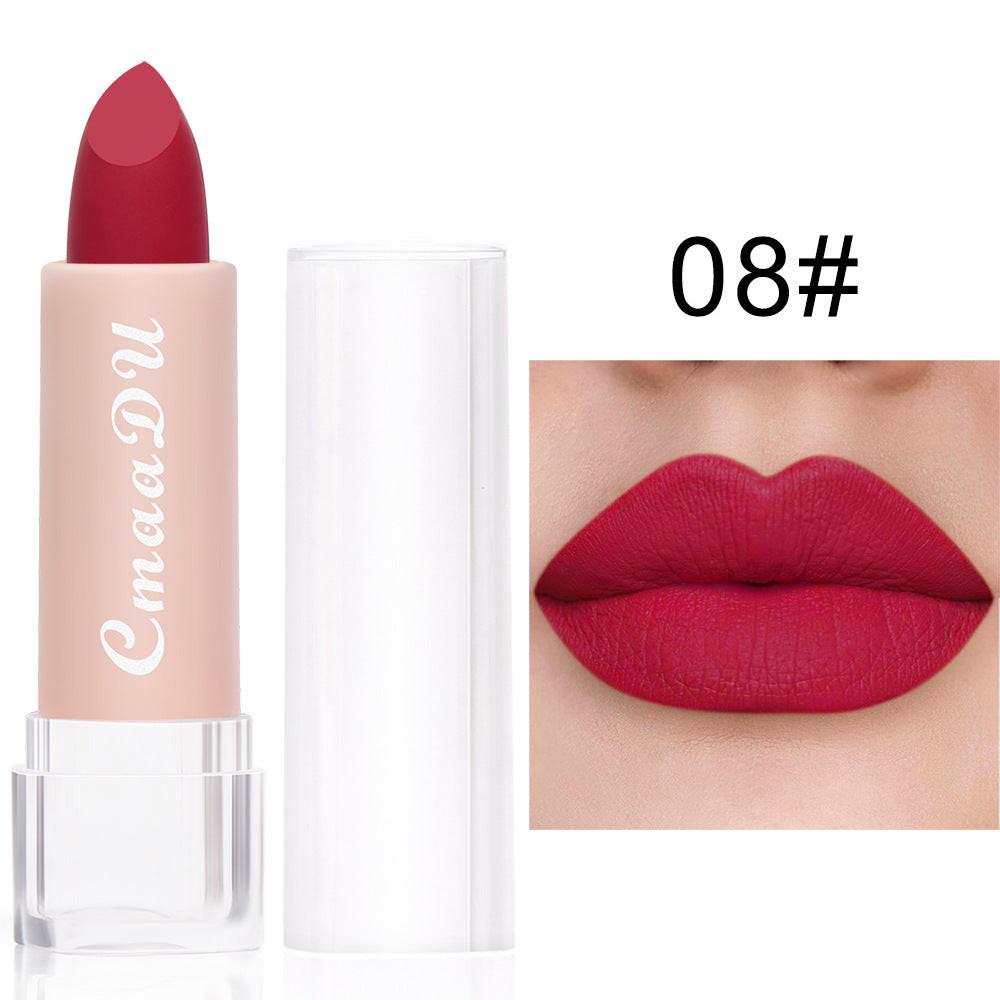 CmaaDu15 Color Matte Moisturizing Lipstick Waterproof Matte Lip Gloss.