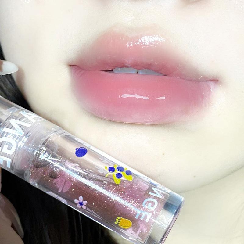 Moisturizing Lip Gloss Transparent Lip Gloss Water Light Mirror Lipstick.