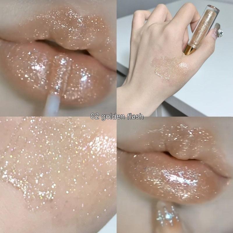 Moisturizing And Rich Flash Lip Gloss Water Light Mirror Lip Lacquer.
