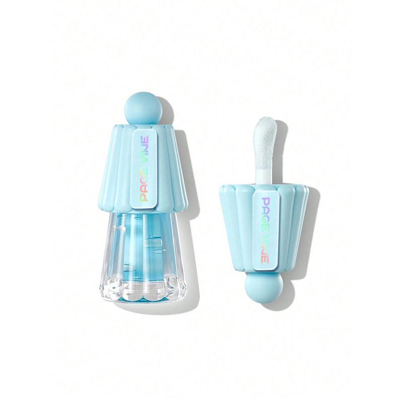 Jelly Big Brush Lip Gloss Moisturizing Lasting Fade Lip Lines.