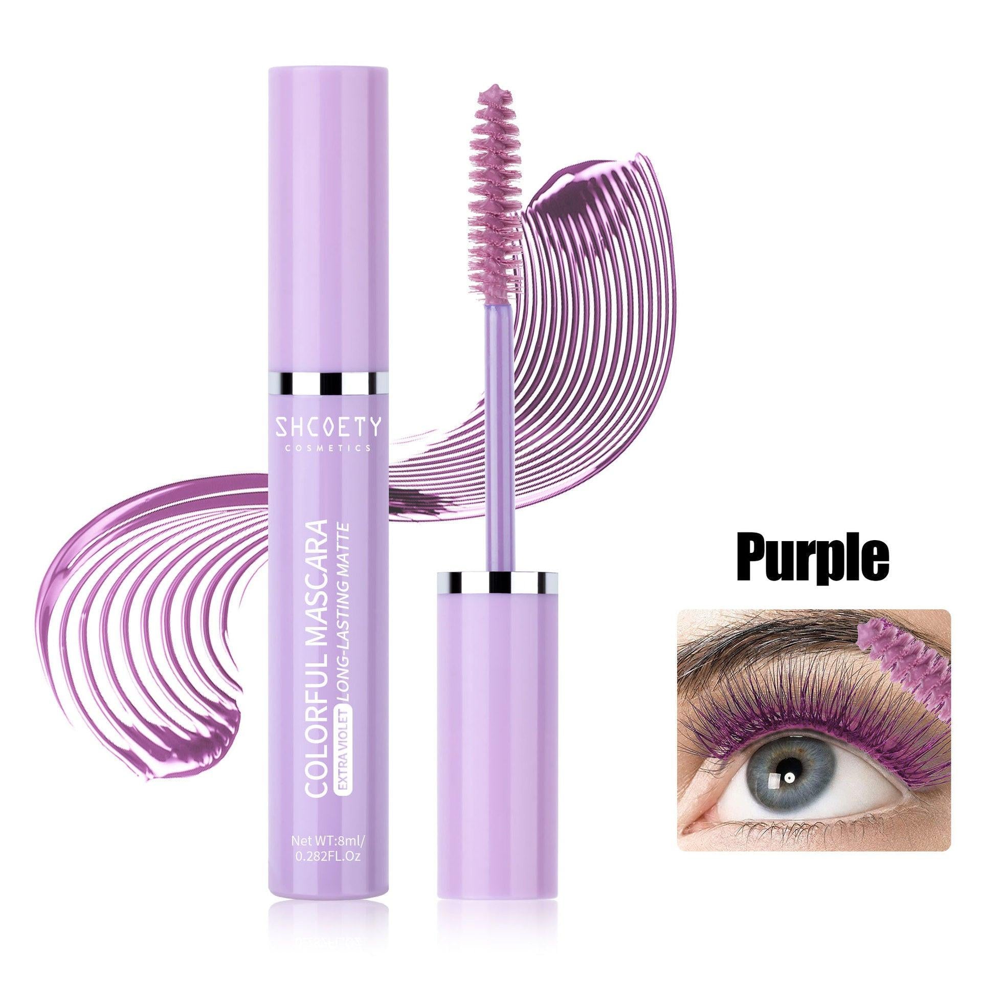Color Mascara Waterproof Not Smudge Long Thick.