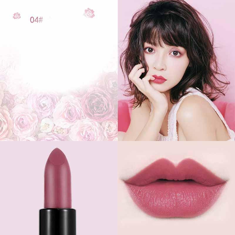 Caramel Red Brown Matte Velvet Matte Lipstick.